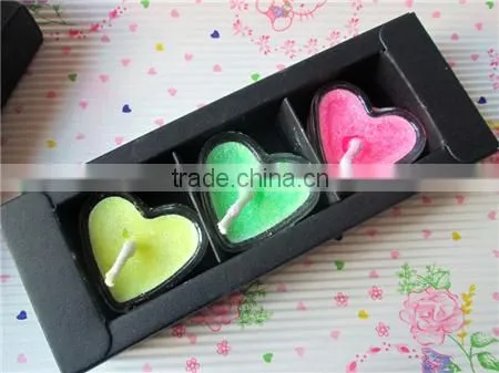 coloured flame candle