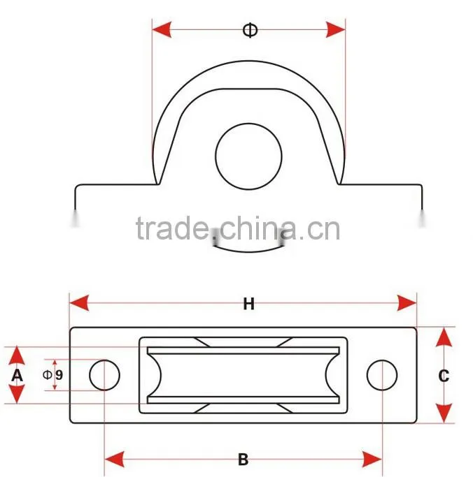 China manufacturer door wheels