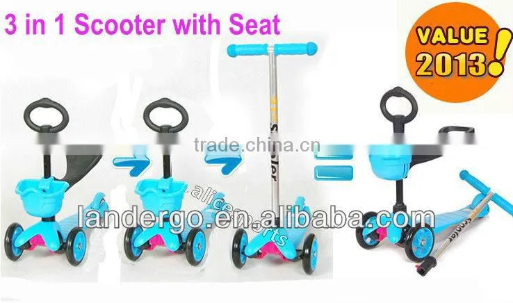 Mini Micro Scooter with Seat and O-Bar Handle