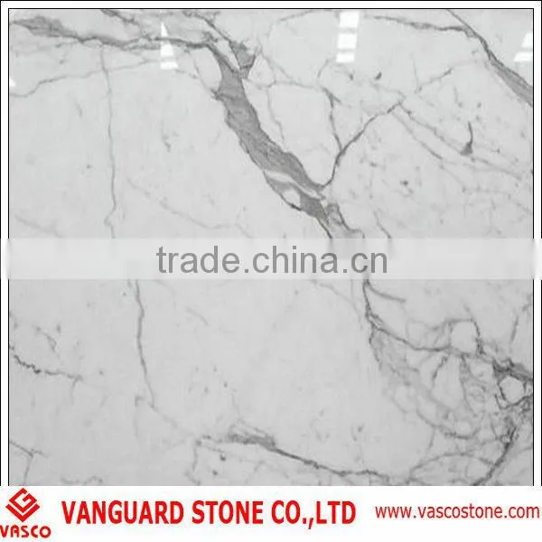 Calacatta white marble slabs