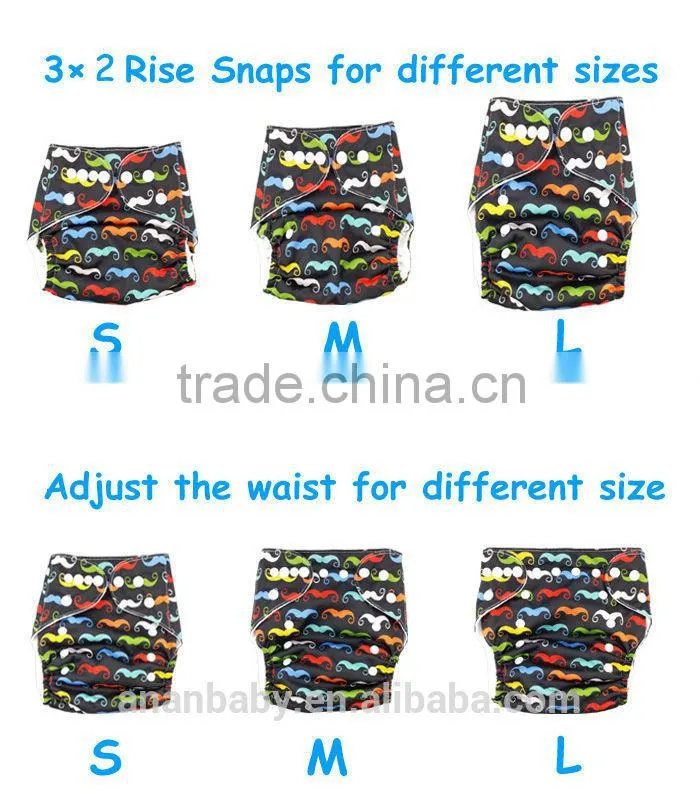 AnAnBaby New Printed Baby cloth diapers Reusable bulk cloth diapers