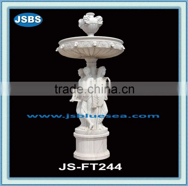 outdoor large garden stone nude lady water fountains