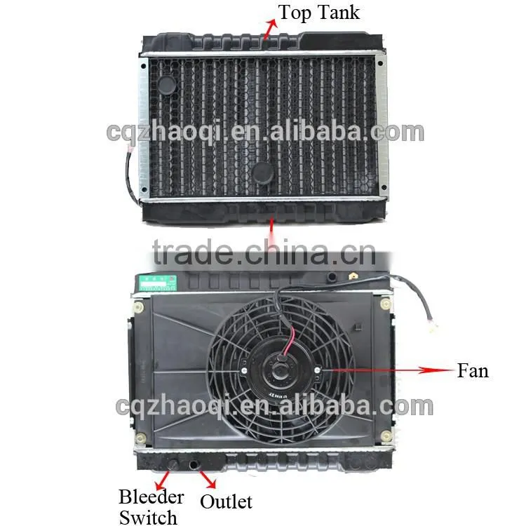 China Supplier Retail And Wholesale Flexible Universal Aluminum Radiator For Motorcycle