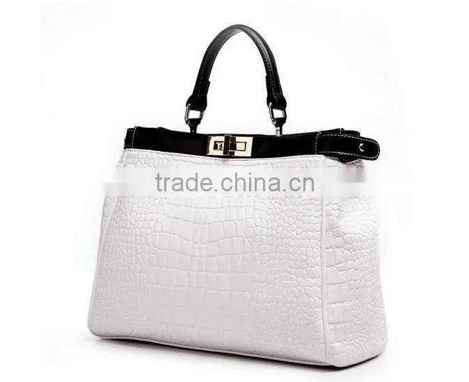 New Arrival High Quality Woman Leather Handbag, Lady Leather Briefcase