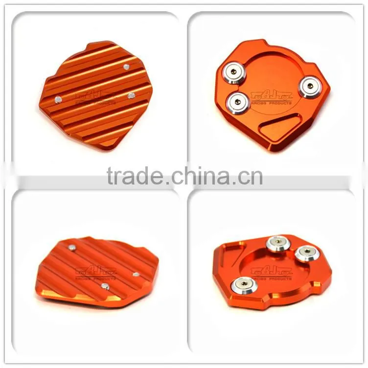 BJ-SSE-KT001 Motorcycle Parts CNC Aluminum Side Stand base extension Kickstand enlarger for KTM DUKE 125/200/390