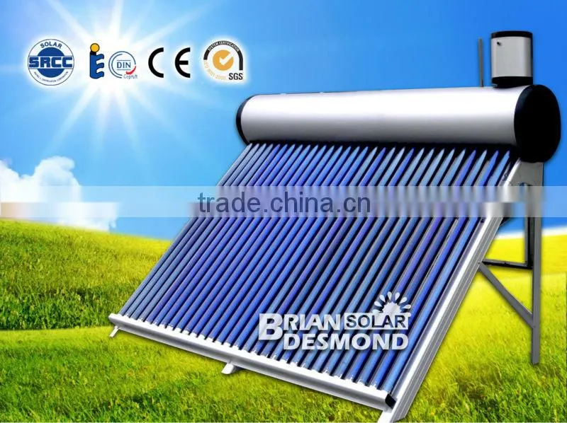 Best Quality Solar Water Heater With Electric Heater / Electric Element As Backup