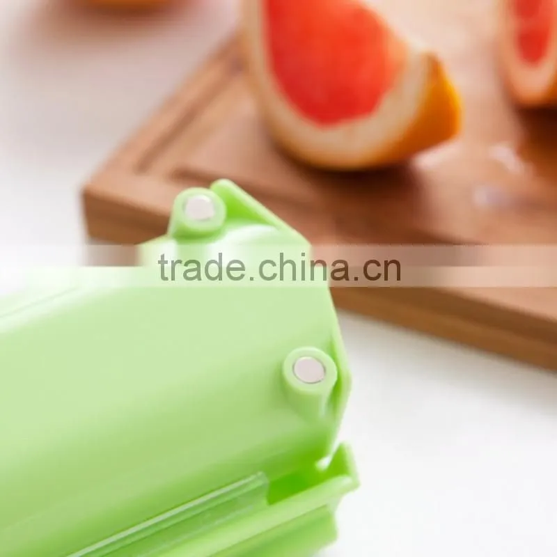 2016 Creative 304 stainless steel blade candy color plastic cling film cutter