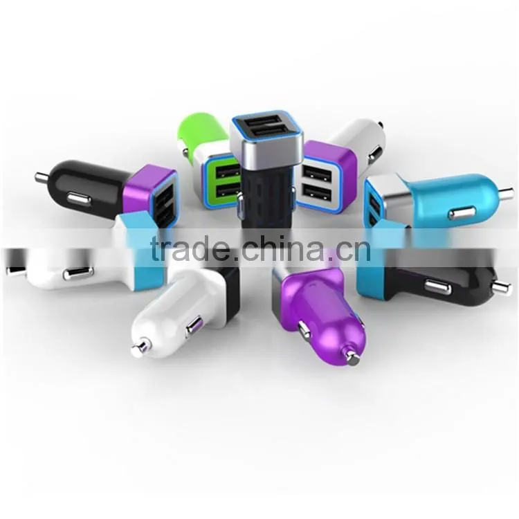 REYON 3.4A 2 port USB car charger 12/24V for iPhone 6S Plus 6 Plus 6 5SE 5S 5 5C 4S, Samsung Galaxy S7 S6 Edge Plus Note 5 4 S5