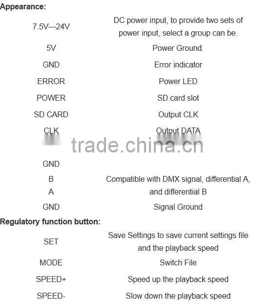T-1000S LED controller for Pixel Lights,rgb led pixel controller,led light chain controler