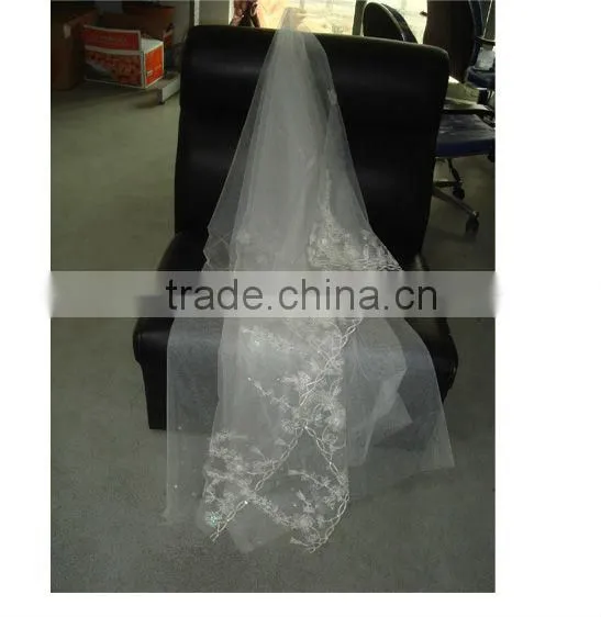 white wedding veils