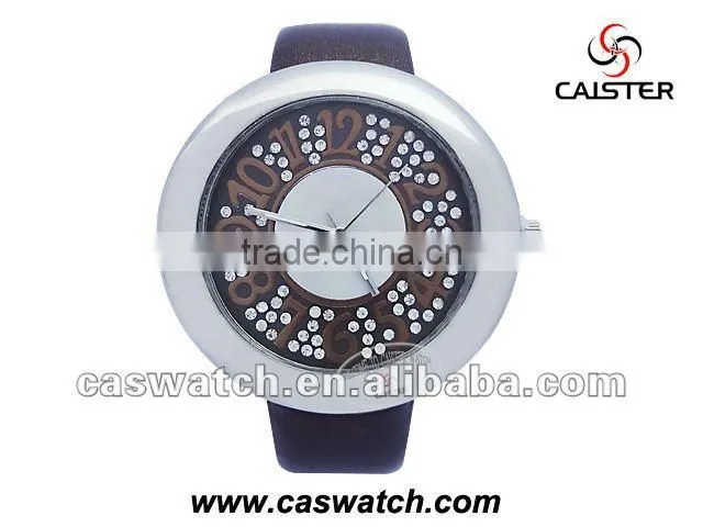 Top quality brand watch with thick case and diamonded dial