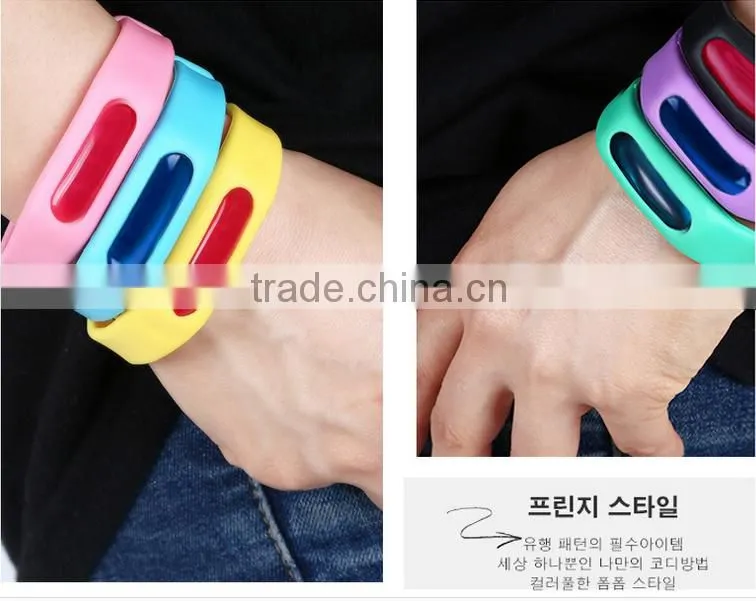 The adjustable mosquito repellent bracelet, anti-mosquito insect-resistant TPR harmless plant capsules bracelet