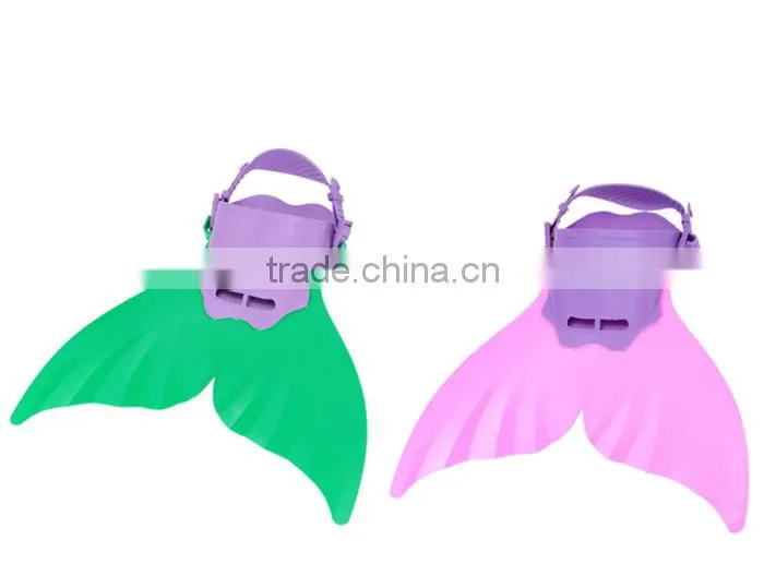 Kid Children Swimming Fins Training Flipper Mermaid Swim Fin Swimming Foot Flipper Diving Feet Tail Monofin