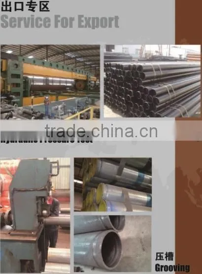China Suppliers round welded black ERW pipe steel tube