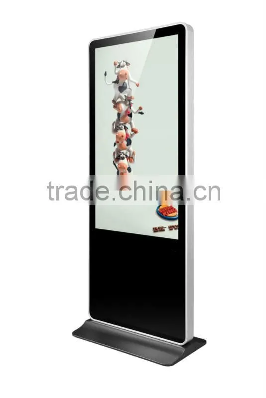 42 inch large lcd floor standing digital advertising equipment