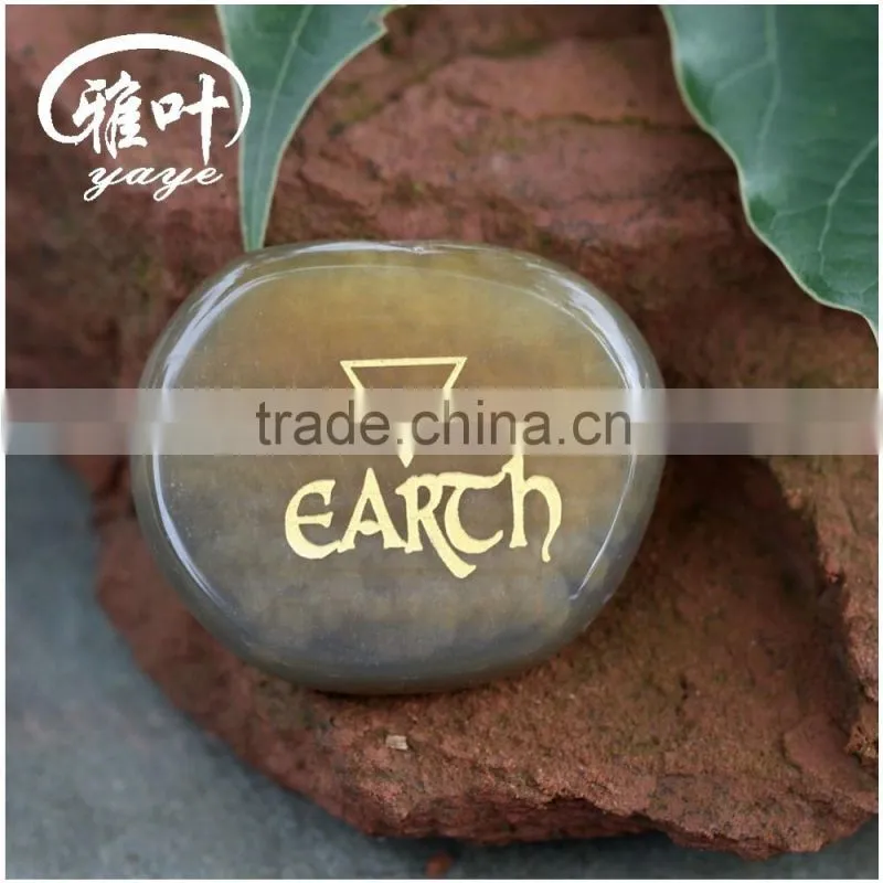 Wholesale Laser Engraving Gems Stones/Natural Grey Agate Engraving Stones