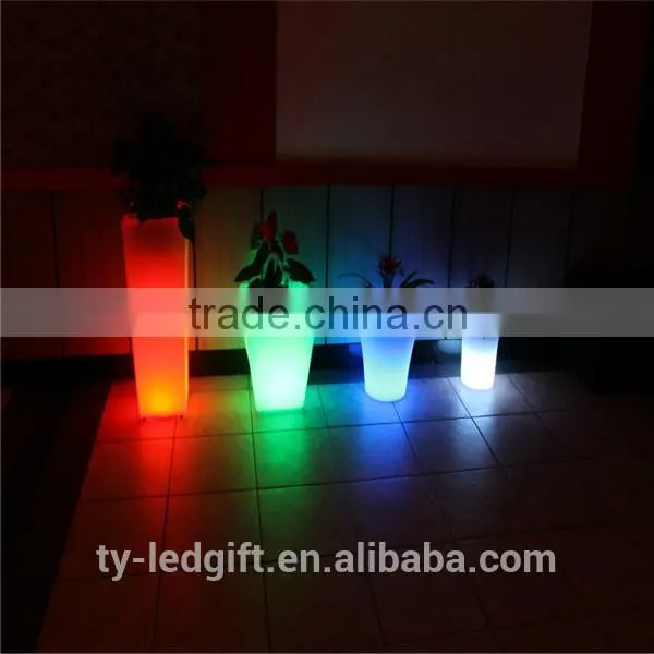 party led flower pot outdoor wedding decoration led flower pot