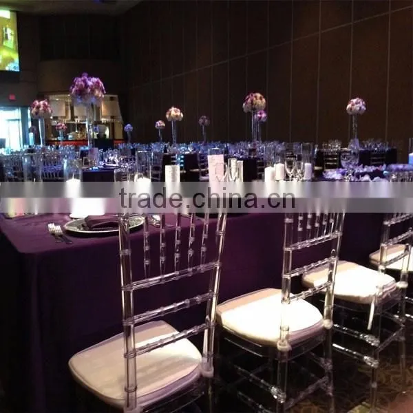 Top Quality Crystal/Clear Resin Tiffany Chair Chiavari Chair for sale