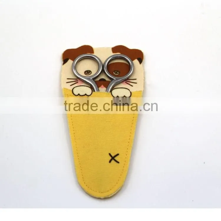 Cartoon dog scissors pouch cute small scissors holder