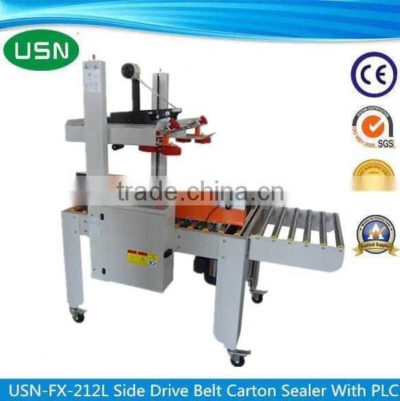 Used high quality side drive belt carton sealing machine