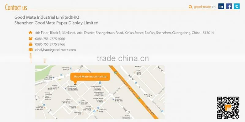 advertising brochure hook counter display boxes