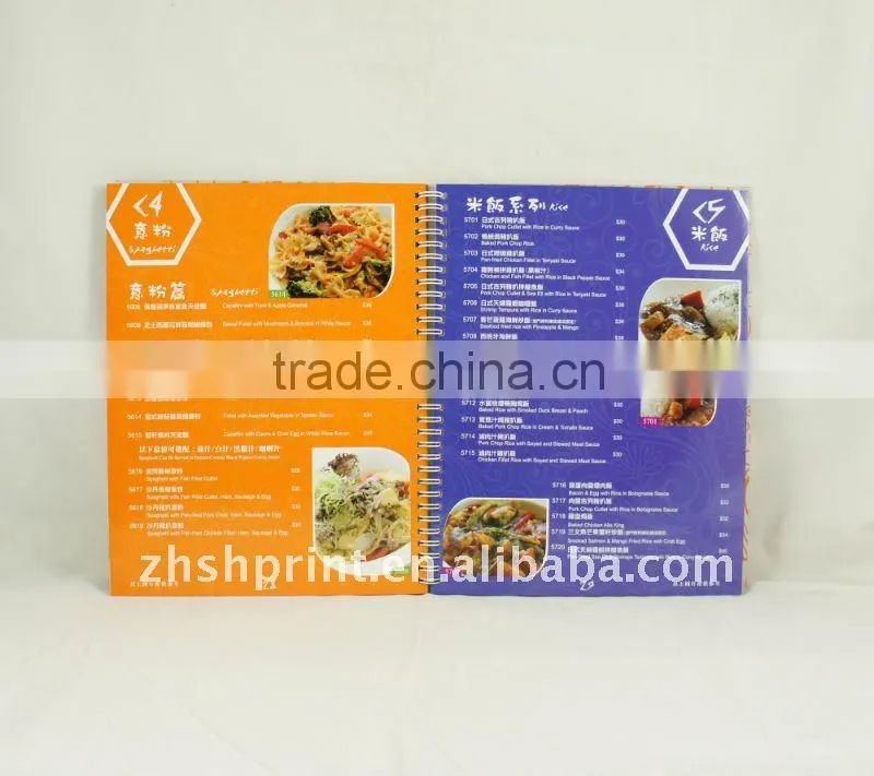 ice-cream restaurant menus