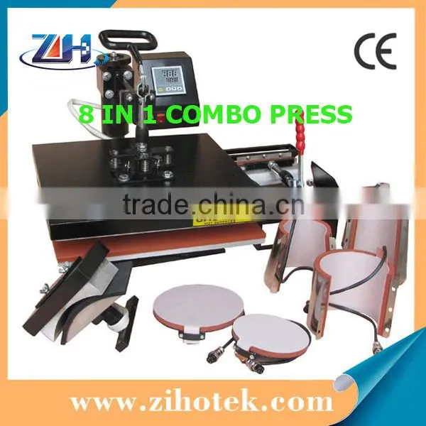 Combo 8 in 1 heat press machine for sale