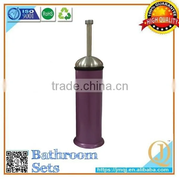 purple Stainless Steel Free Standing Toilet Brush Holder Top Sale