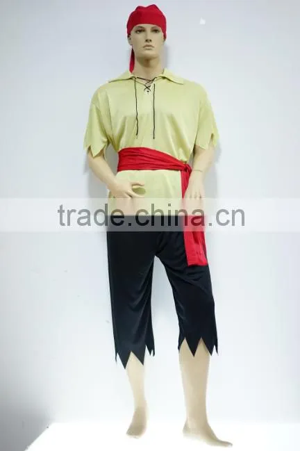 Wholesale New trends Cut Throat Pirate fancy dress instant costume