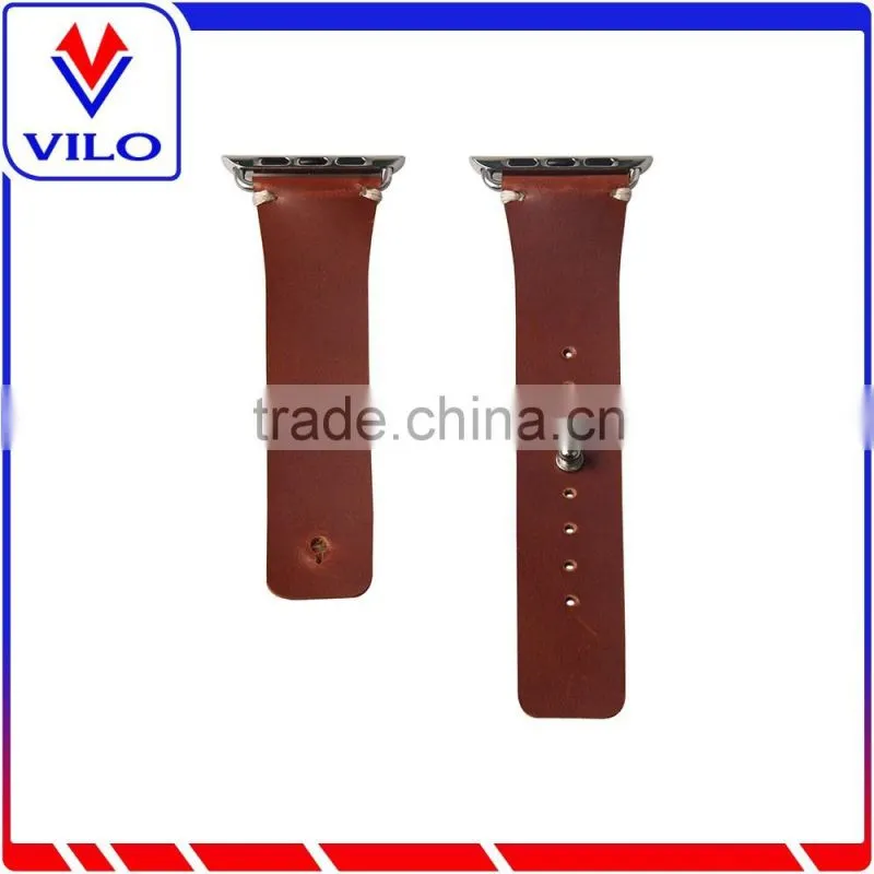 For Apple Watch Genuine Leather Original Watch Band With Connection Adapter Clip