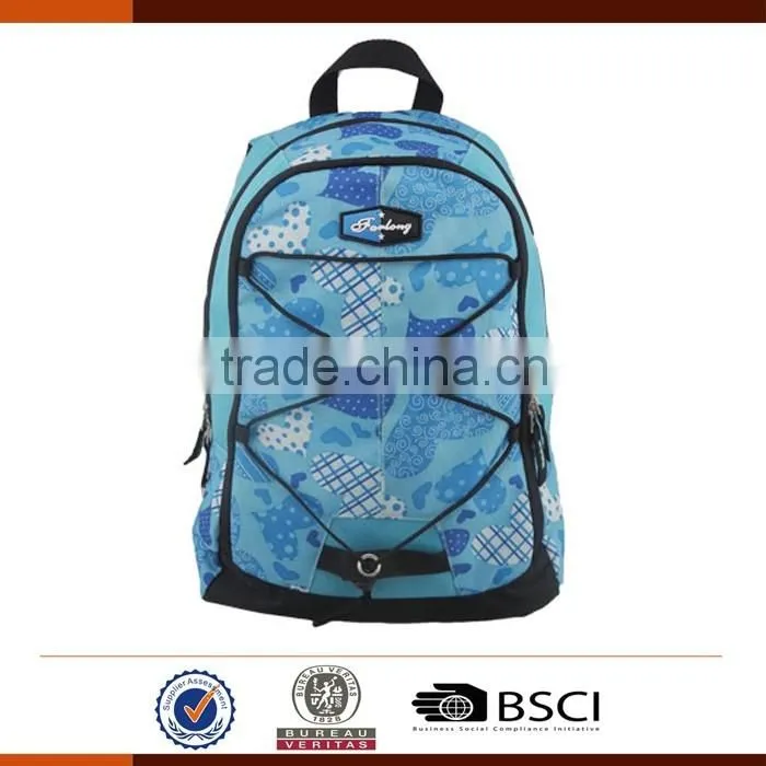 Fashion 600D Sublimation School Bags Backpack