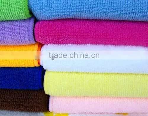 Microfiber warp knitted towel