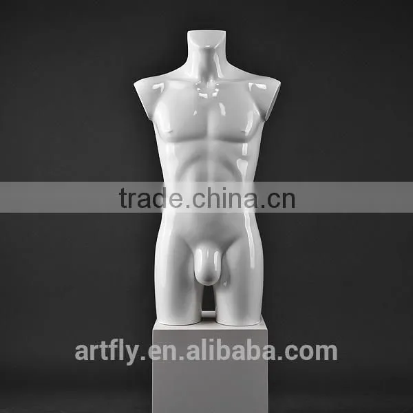 Fiberglass male torso for underware display