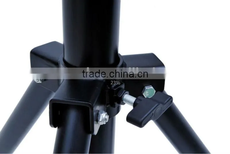 high quality 2m push light up display stand safety metal display stand