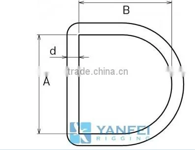 Stainless steel Welded D Ring for bags manufacturer