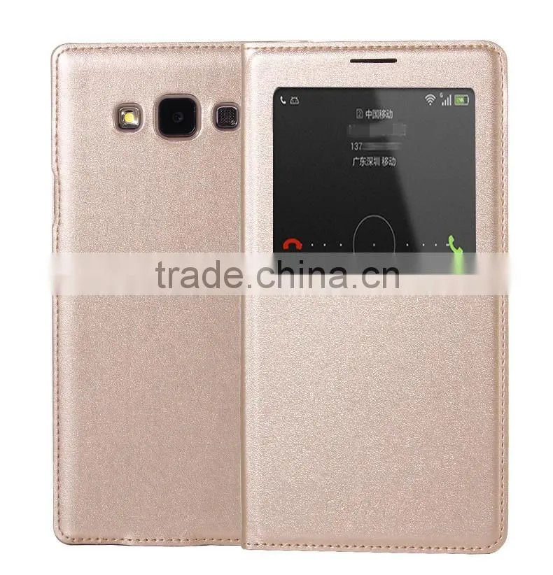 Bulky Buy From China Smart Front Window Leather Case Flip Phone Case For Samsung A7/A8