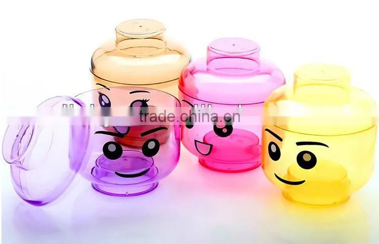 plastic christmas candy jar, Romantic design Love Heart shape hot sell plastic candy jar