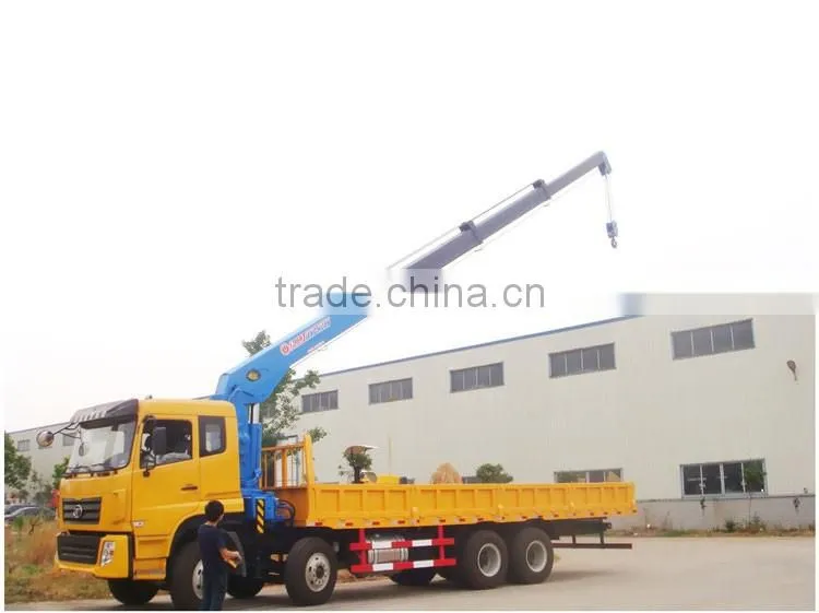 China suppiler 12 ton tractor mounted crane/crane truck for sale/national boom truck crare