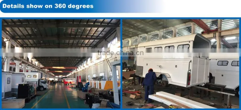 Unique Horse float trailer,Camper Horse float trailer,Angle horse float