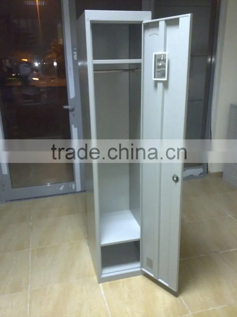 Ningbo Hot selling single door cheap clothes cabinet design
