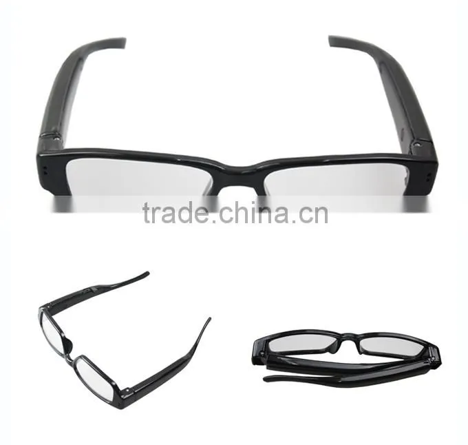 2015 New Products mini glasses camera detector 1080p Full HD Double-Button glass camera mini spy hidden camera