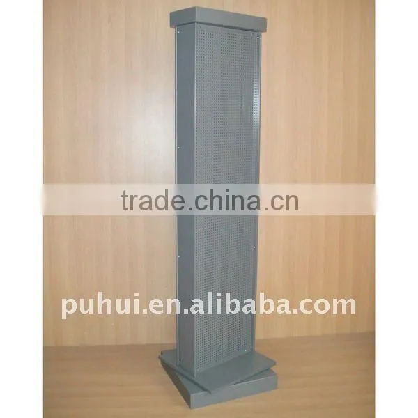 double sides revolving pegboard stand with universal usage