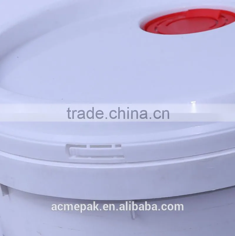 20L IML paint plastic bucket with lid and handle