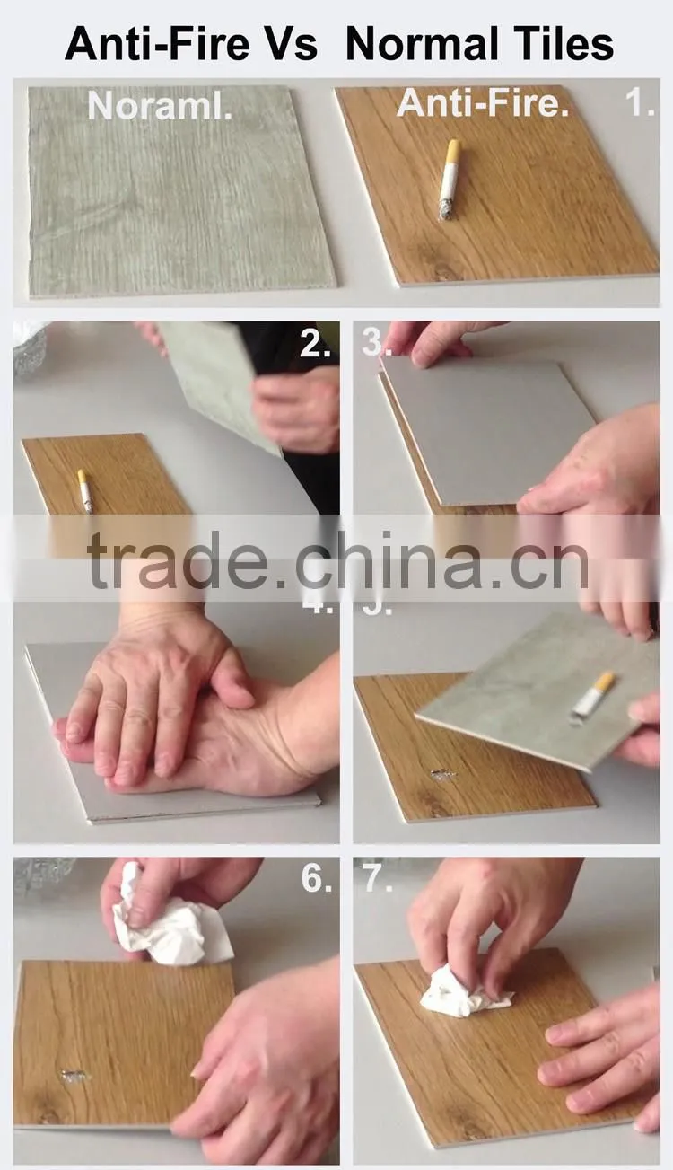 HM-1025 Hot-sale fiberglass waterproof wood texture vinyl plank