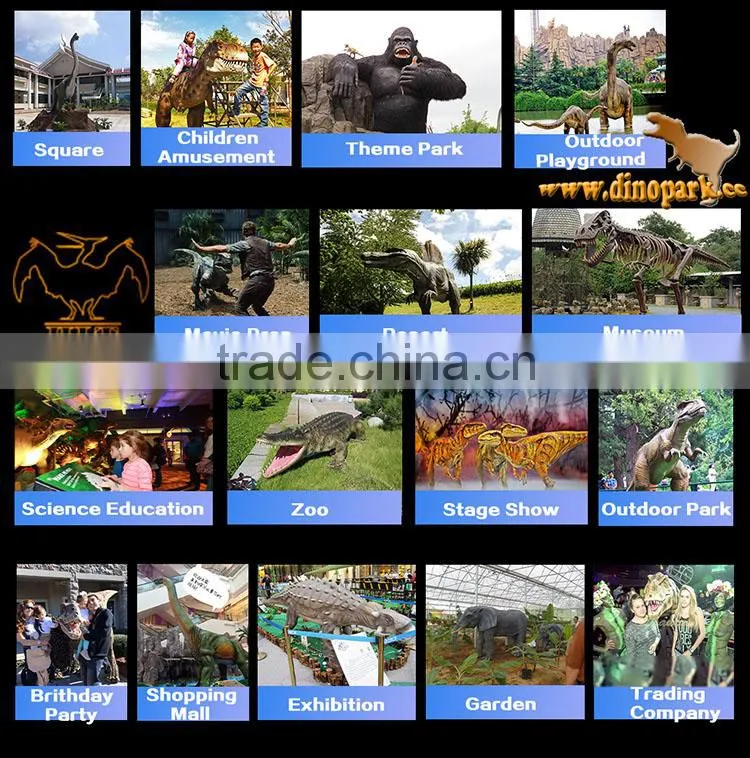 HLT Jurassic park robot dinosaur for dinosaur playground