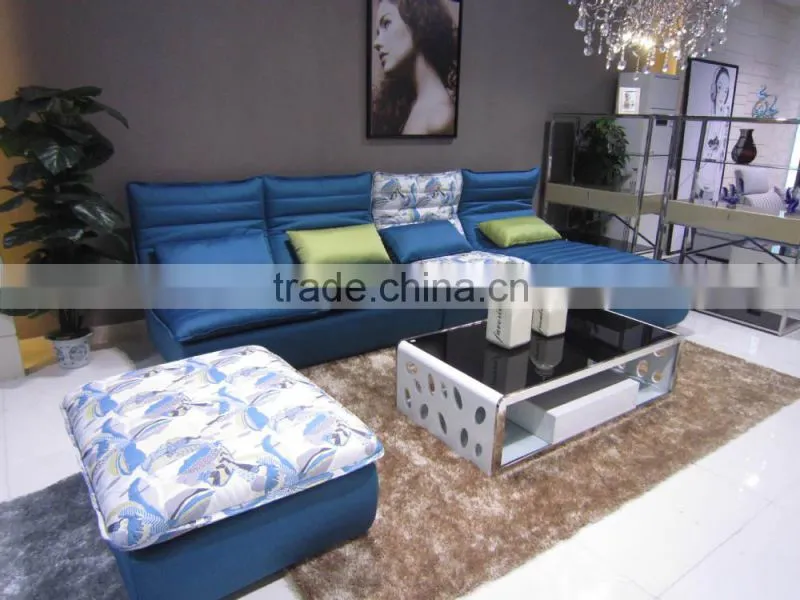 High Gloss Armless modern sectional sofa