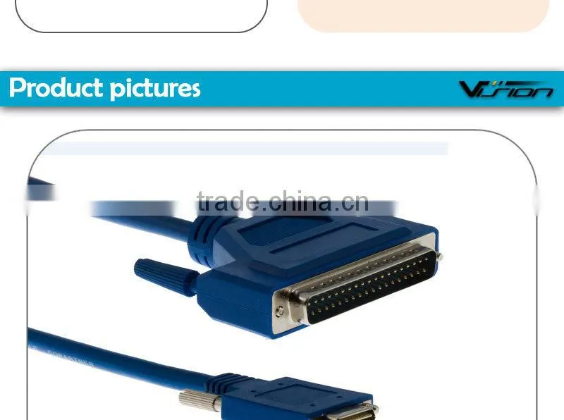 10FT CAB-SS-449MT Cisco Smart Serial to DB37 male RS449 DTE Cable