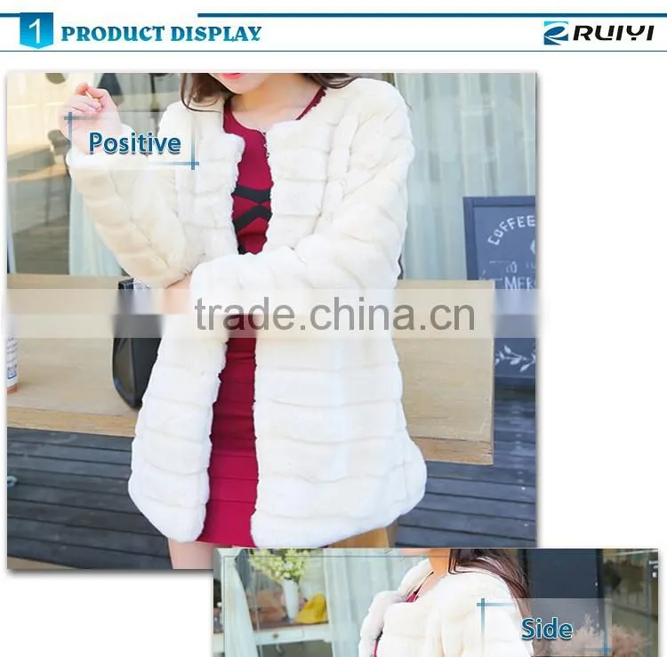 fashion women's clothing faux fur winter coat