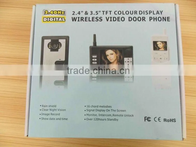 3.5 inch Wireless Video Door Phone with Night Vision