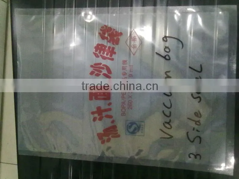 Laminated PE transparent packing bags for food